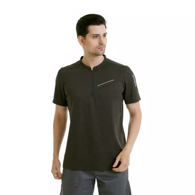 EIGER REDOURA HALFZIP TEES SS