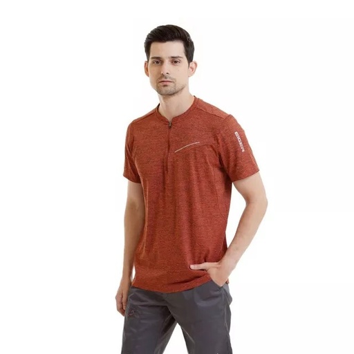 EIGER REDOURA HALFZIP TEES SS